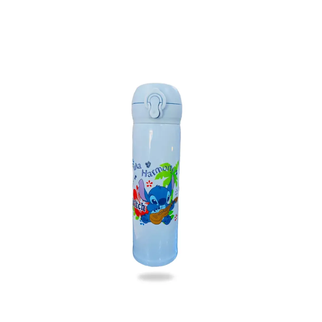 [BT-012] Thermos Stitch en acier inoxydable double paroi -500ML - Bleu Ciel