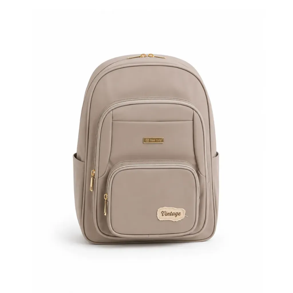 [SAC-C028] Cartable Beige pour Lycée & Collège