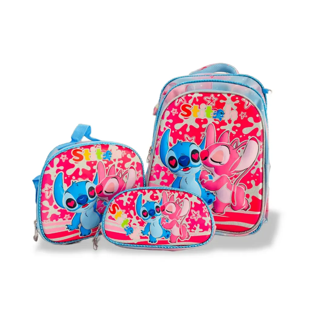 SAC à dos 3 pièces - Stitch Rose (fille)