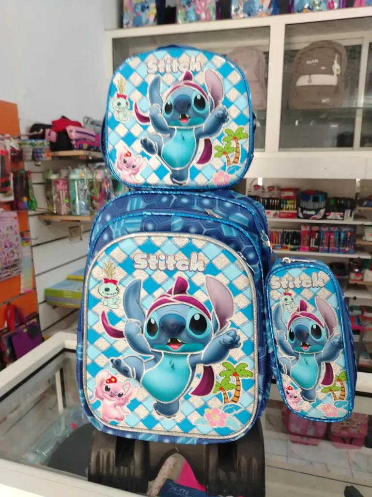 [SAC3-005] SAC à dos 3 pièces - Stitch (garçon)
