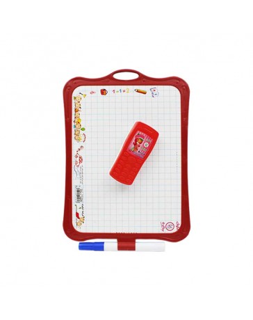 ARDOISE 2EN1+STYLO+CHIFFON LE COQ