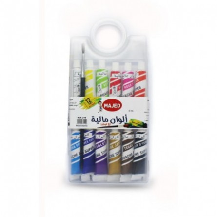 [6192103701190] B.PLAST GOUACHE DE 12 METAL MAJED