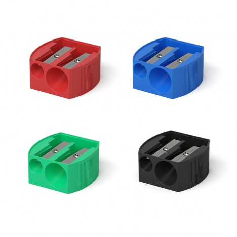 [506700] TAILLE CRAYON DOUBLE PLASTIQUE