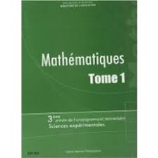 [222333] MATHEMATIQUE 3EME SCIENCE T1